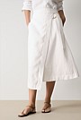 Linen A-Line Wrap Skirt