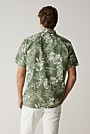 Regular Fit Palm Leaf Short Sleeve Shirt