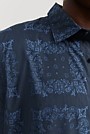 Regular Fit Short Sleeve Bandana Print Shirt