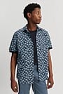 Regular Fit Short Sleeve Palm Print Shirt