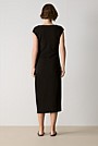 Jersey Ottoman Ruched Front Dress