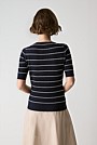 Merino Stripe Crew Knit T-Shirt