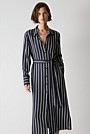 Modal Twin Stripe Shirt Dress