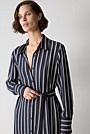 Modal Twin Stripe Shirt Dress