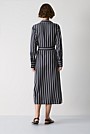 Modal Twin Stripe Shirt Dress