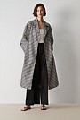 Yarn Dyed Check Trench Coat