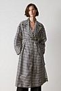 Yarn Dyed Check Trench Coat