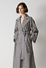 Yarn Dyed Check Trench Coat