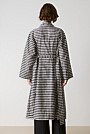 Yarn Dyed Check Trench Coat