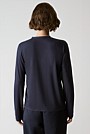Draped V Neck Cardigan