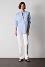 Cotton Voile Pocket Detail Shirt