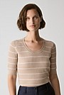 Merino Stripe Crew Knit T-Shirt