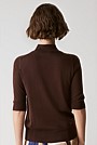 Merino Jersey Mock Neck Knit