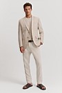 Slim Fit Stretch Linen Cotton Blend Blazer