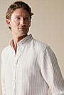 Regular Fit Linen Stripe Shirt