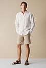 Regular Fit Linen Stripe Shirt