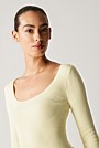 Merino Blend Scoop Neck Long Sleeve Knit