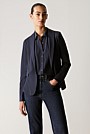 Stretch Viscose Shawl Collar Jacket