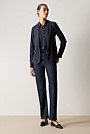 Stretch Viscose Shawl Collar Jacket