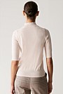 Merino Jersey Mock Neck Knit