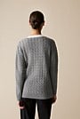 Merino Cashmere Blend Cable Cardigan