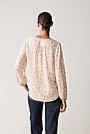 Modal Ocelot Print Blouson Sleeve Blouse