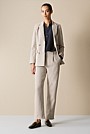 Cotton Blend Puppytooth Ponte Blazer