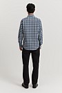 Regular Fit Organically Grown Cotton Blend Linen Check Shirt