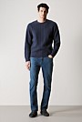 Wool Cable Knit Crew