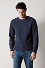 Wool Cable Knit Crew