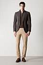 Tailored Fit Italian Prince of Wales Check Blazer