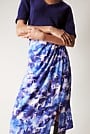 Modal Watercolour Floral Skirt