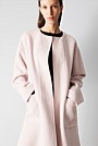 Double Faced Wool Pocketed Classic Coat