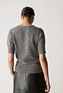 Alpaca Merino Blend V Neck Knit T-Shirt