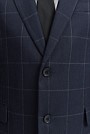 Regular Fit Cotton Wool Check Blazer