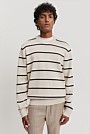 Australian Cotton Stripe Crew Neck Knit