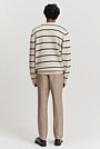 Australian Cotton Stripe Crew Neck Knit