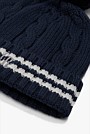 Organically Grown Cotton Blend Varsity Knit Beanie