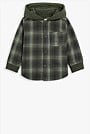 Australian Cotton Check Hooded Shirt