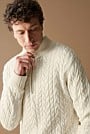 Australian Merino Cable Knit Half Zip