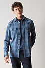 Regular Fit Glen Check Twill Shirt