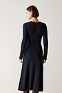 Merino Rib Keyhole Dress