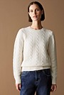 Wool Cable Knit Crew