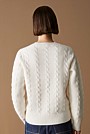 Wool Cable Knit Crew