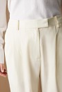 Stretch Wool Pleat Front Pant