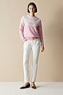 Wool Mohair Blend Fair Isle Knit