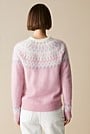 Wool Mohair Blend Fair Isle Knit