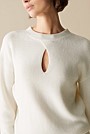 Australian Merino Rib Keyhole Knit