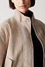 Suede Cropped Blouson Jacket