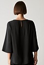 Draped Fluted Sleeve Top